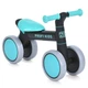Біговел (велобіг) дитячий чотириколісний PROFI KIDS MBB 1014-4 з піно колесами EVA 7", Чорно-бірюзовий - зображення 1