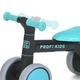 Біговел (велобіг) дитячий чотириколісний PROFI KIDS MBB 1014-4 з піно колесами EVA 7", Чорно-бірюзовий - зображення 7