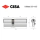 Циліндр CISA ASIX P8 100 (35*65) нікель матовий 3 ключі - зображення 8