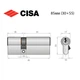 Циліндр CISA ASIX P8 85 (30*55) нікель матовий 3 ключі - зображення 8