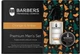 Подарунковий новорічний набір для чоловіків - Barbers Orange & Amber (sh/cr/100ml + aftsh/lot/250ml) (1402612-24203799) - зображення 1