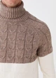 Мужской гольф LC Waikiki с верхом цвета капучино XXL Бежевый (LCWKnitwear-8625) - изображение 2