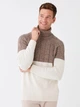 Мужской гольф LC Waikiki с верхом цвета капучино XXL Бежевый (LCWKnitwear-8625) - изображение 3