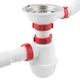 Сифон для мойки Polmark 40мм х 3 1/2" пластик белый (PM 40 SF 20 05) - изображение 2