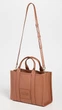 Cумка в стиле Marc Jacobs The Leather Medium Tote коричневая - изображение 3