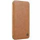 Кожаный чехол-книжка Nillkin Qin Prop для Apple iPhone 16 (6.1") Brown - изображение 1