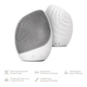 Электронная ультразвуковая щетка для лица GESKE Sonic Facial Brush 5в1 white - изображение 6