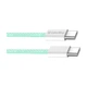 Дата кабель USB-C to USB-C 1.0m 60W 3.0А green ColorWay (CW-CBPDCC061-G) - зображення 3
