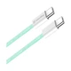 Дата кабель USB-C to USB-C 1.0m 60W 3.0А green ColorWay (CW-CBPDCC061-G) - зображення 2