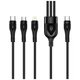 Дата кабель USB 2.0 AM to Lightning + Micro 5P + Type-C 1.2m 3.0A (PD60W data) Black ColorWay (CW-CBPDU3060-BK) - зображення 10