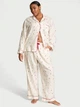 Піжама Фланель (сорочка + штани) Victoria's Secret Long Pajama Set XS Білий (26926729) - изображение 1