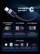 Кабель зарядний UGREEN USB C to USB C Charger Cable 240W PD 3.1 5A 48V 180W 140W 2 м Black (L513) - зображення 4