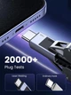 Кабель зарядный UGREEN USB C to USB C Charger Cable 100W кабель для быстрой зарядки 0.5 м Black (L512) - изображение 5