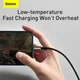Кабель швидкого заряджання USB-Lightning+Type-C+MicroUSB Baseus Tungsten Gold 3-in-1 3.5А 1.5m, чорний - зображення 7