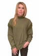 Світшот теплий з хендмейд дов’язами Capricious CAPS0083 L/XL Хакі - зображення 1