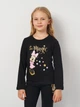 Детский лонгслив для девочки Disney Minnie XH1333 92-98 см Черный (3609087144330) - изображение 1