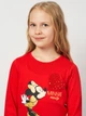 Детский лонгслив для девочки Disney Minnie XH1357 92-98 см Красный (3609087144217) - изображение 4