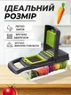 Ручная овощерезка 14в1 нож измельчитель для овощей и фруктов Lemleo Black-Green - изображение 3