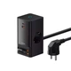 Мережевий фільтр, подовжувач з 1 x USB Type-C, 2 x AC,1 x USB-A 1,5m 65 W Black Baseus (PSLR000301) - зображення 1