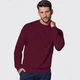 Свитшот JHK, SWEATSHIRT, толстовка унисекс, женский, мужской реглан, бордовый, размер M - изображение 1