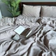 Постельное белье Washed Cotton Евро 200 x 215 Вареный хлопок Бежевое 70 х 70 - изображение 3