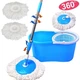 Швабра с турбо отжимом и ведром SmartUS Spin MOP 360° с круглой насадкой (6712TT720) - изображение 2