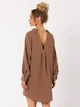 Sukienka koszulowa damska elegancka Made Of Emotion M740 S Chocolate (5903887698290) - obraz 2