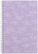 Блокнот на спіралі Axent Lavender 1 80 аркушів А5 клітинка пластикова обкладинка (8033-1-A) - зображення 1