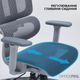 Кресло компьютерное офисное эргономичное OfficePro OC680G Grey - изображение 12