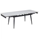Дизайнерський розкладний обідній стіл Just Relax “Florence White Matte” min140x90 max220х90 з Керамічною Білою матовою поверхнею - зображення 2