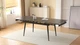 Дизайнерський розкладний обідній стіл Just Relax “Florence DARK GRAPHITE” min140x90 max220х90 з Керамічною Темно-сірою поверхнею - зображення 3