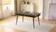 Дизайнерський розкладний обідній стіл Just Relax “Florence DARK GRAPHITE” min140x90 max220х90 з Керамічною Темно-сірою поверхнею - зображення 4