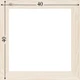Подрамник для холста 40х40 (43х18 сосна цельная с сучком) EmojiFrame - изображение 6