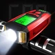 Велофара с компьютером и сигналом AS0808-XPG, 2 LED (желтый), 2 COB (красный), выносная кнопка - изображение 2