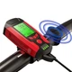 Велофара с компьютером и сигналом AS0808-XPG, 2 LED (желтый), 2 COB (красный), выносная кнопка - изображение 4
