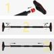 Турнік розсувний Cornix Pro 110-150 см XR-0285 Black/Red - зображення 5