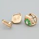Серьги с кристаллами Swarovski Лилибет 48656 размер 15х15 мм цвет рассвет вес 9.0 г позолота 18К - изображение 2