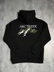 Худі унісекс з малюнком геометричних гір Arcteryx розмір M чорного кольору - зображення 2