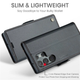 Кожаный чехол-книжка Retro Case для Samsung Galaxy S23 Ultra Черный (61121071) - изображение 6