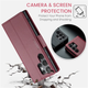 Кожаный чехол-книжка Retro Case для Samsung Galaxy S23 Ultra Красный (6112107_5) - изображение 7