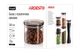 Банка для сыпучих продуктов ARDESTO Fresh 380мл стекло/пластик Прозрачный (AR1338SF) - изображение 6