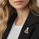 Значок (пин) BROCHE брошь бижутерия Медицина Колба коричневый BRGV114527 - изображение 3