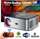 Портативний проектор Horlat 800 ANSI з підтримкою 8K до 300", Android і Dolby Audio: WiFi, Bluetooth, HDMI, AV для домашнього кінотеатру - зображення 1