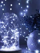 Новогодняя светодиодная гирлянда нить 5 м 50 LED Капля росы на батарейках и USB Белая Led - изображение 2