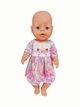 Одежда Платье для куклы Беби Борн / Baby Born 40- 43 см разноцветное платье Единорог 8877 - изображение 4