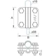 Затискач прут D=16mm/смуга/проволока D=8-10mm сталевий гальванічно оцинкований - зображення 3