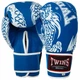 Перчатки боксерские на липучке Twins Special V-S3 размер 10 унций Blue-White - изображение 1