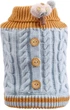 Вязаный свитер Derby Classic Dog Winter Sweater Blue для собак, кошек, щенков, XS Голубой - изображение 5