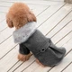 Пальто з хутряним коміром для собак Derby Grey, S - зображення 1