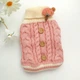 Вязаный свитер Derby Classic Dog Winter Sweater Pink для собак, кошек, щенков, S Розовый - изображение 2